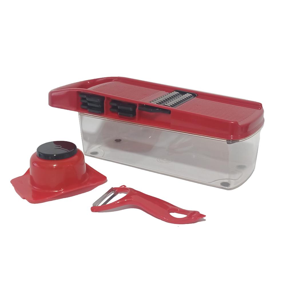 Rallador Cortador Multifuncional Color Rojo